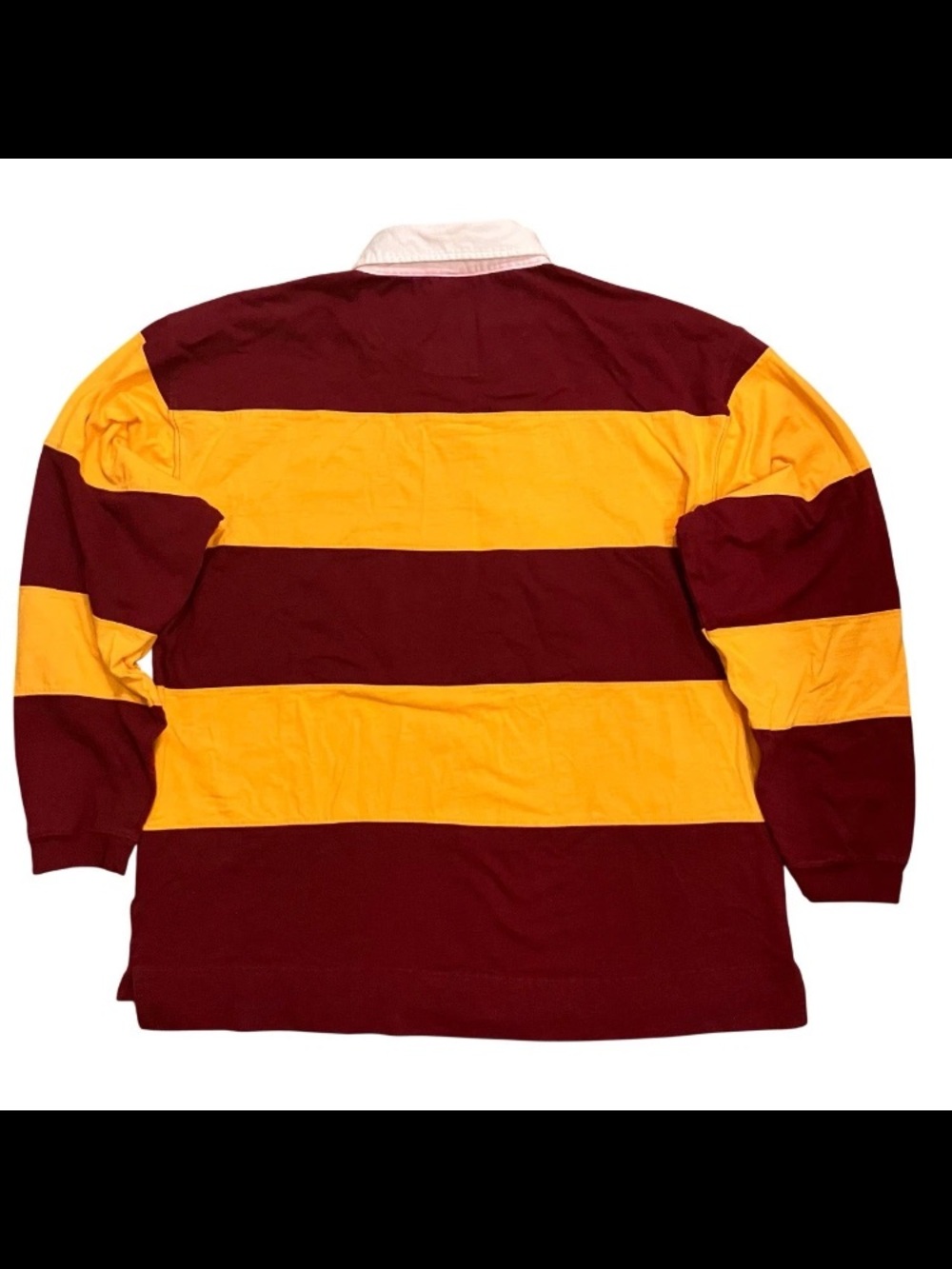 Vintage UMD Bulldogs Rugby Shirt XL Maroon Gold Pro Player Vintage LS - Picture 3 of 9